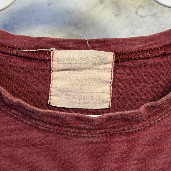 Vintage Goofy T Shirt Adult XL 24x24 Marron Red Disney School Bus Tee - Picture 3 of 8